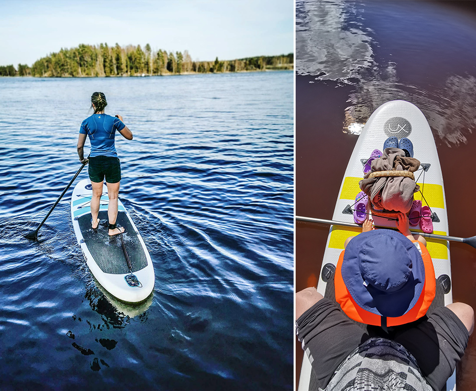 Pitkä ja vakaa SUP-lauta