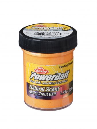 Konstbete 50 g Garlic Fluo Orange Natural Glitter, Berkley PowerBait