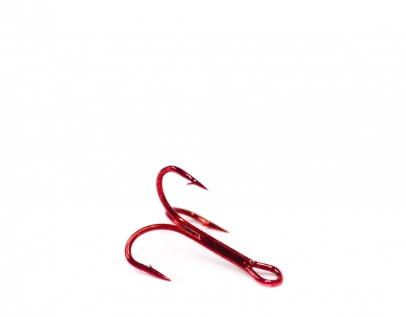 O'Shaugnessy treble, punainen, koko 10 (pit. 14mm)