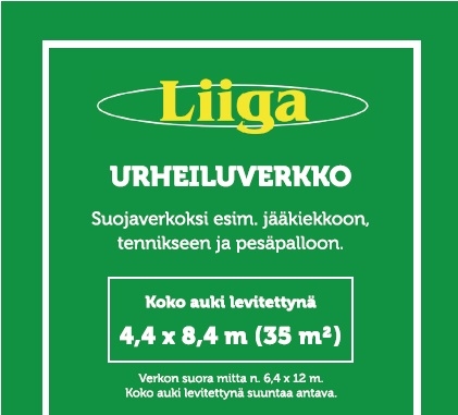 Urheiluverkko (8.4 x 4.4 m)