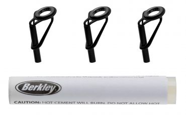 Toppöglor Rod Tip Repair kit, 3 st, svart, Berkley
