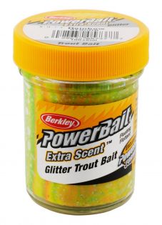 Syöttitahna Berkley PowerBait Glitter Trout Bait, Rainbow 50 g