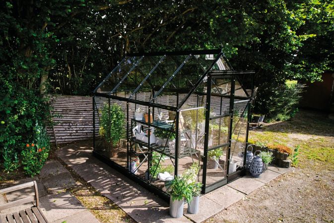 Halls Icon 6 Säkerhetsglas 4,9m² Svart