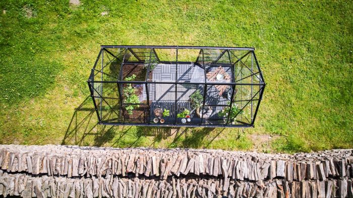 Halls Icon Planthouse Säkerhetsglas 7,3m² Svart