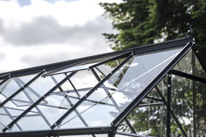 Halls Icon Planthouse Säkerhetsglas 7,3m² Svart