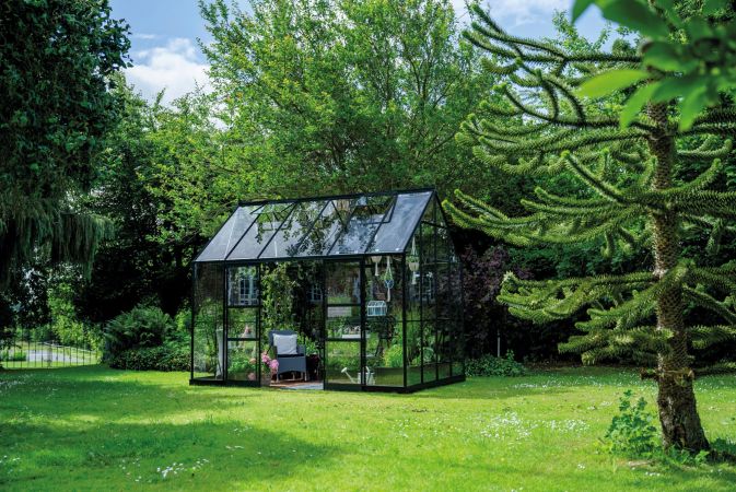 Halls Icon Planthouse Säkerhetsglas 9,7m² Svart