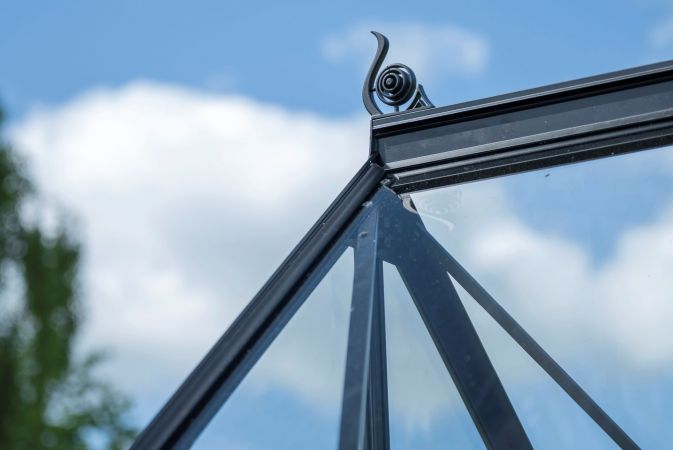 Halls Icon Planthouse Säkerhetsglas 9,7m² Svart