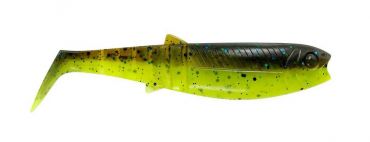 Jigg Cannibal Shad Savage Gear, färg: Chartreuse Pumpkin, 8cm/5g, 5 st