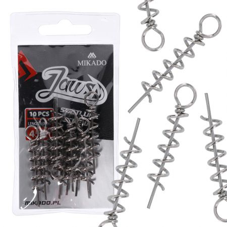 Jiggskruv Softlure Screw Mikado Jaws, 10 st