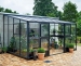 Växthus Juliana Veranda 12,9 m² säkerhetsglas, antracit/svart färg