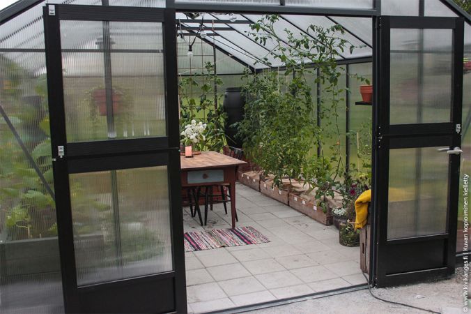 Växthus med pardörr - Juliana Gardener