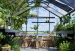 Växthus Juliana Premium 13,0 m² till mur, säkerhetsglas, antracit/svart
