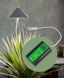 SunLite led-växtlampa XL grå + dimmer/timer