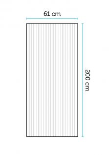 Isolerplastskiva 6 mm, 61x200 cm