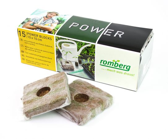 PowerBlocks odlingskuber av kokosfiber 15 st, Romberg