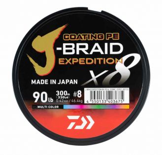 Kuitusiima J-Braid Expedition x8E 300 m, Multicolor, Daiwa