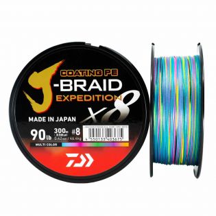 Kuitusiima J-Braid Expedition x8E 300 m, Multicolor, Daiwa