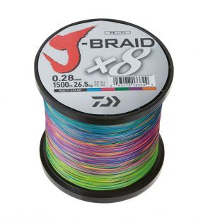 Flätlina J-Braid X8 103LB, 0.42 mm 1500 m Multicolor, Daiwa