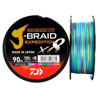Kuitusiima J-Braid Expedition x8E 500 m, Multicolor, Daiwa