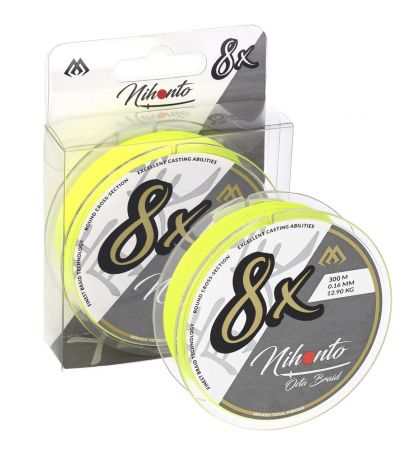 Kuitusiima Nihonto Octa Braid 150 m, Fluo, Mikado