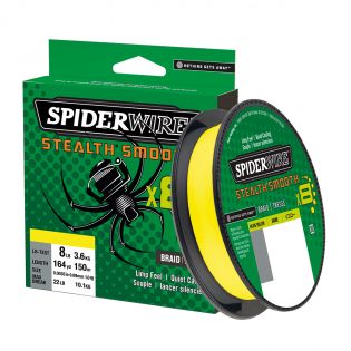 Fiberlina Spiderwire Stealth Smooth x8, 150 m, gul