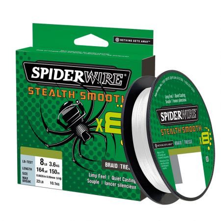 Kuitusiima Spiderwire Stealth Smooth x8, 150 m, kirkas