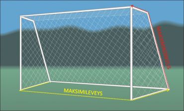 Målnät för ishockey och innebandy (1.6 x 1.2 m)