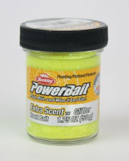 Syöttitahna Berkley PowerBait, Glitter (hile), Sunshine Yellow, 50 g