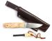 Kniv Brisa Trapper 95 Firesteel, Curly Birch