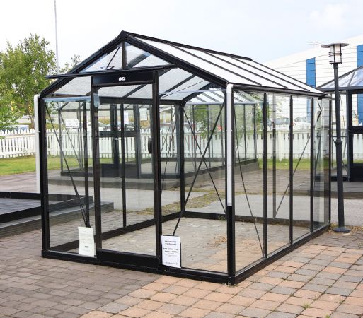 VISNINGSMODELL JAKOBSTAD Växthus ACD Prestige Retro 7 m² säkerhetsglas