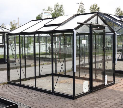 VISNINGSMODELL JAKOBSTAD Växthus ACD Prestige Retro 7 m² säkerhetsglas
