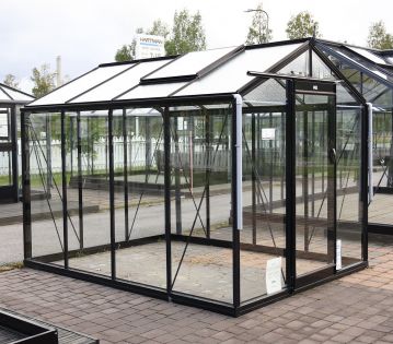 VISNINGSMODELL JAKOBSTAD Växthus ACD Prestige Retro 7 m² säkerhetsglas