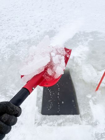 Hålspade aluminium 80cm