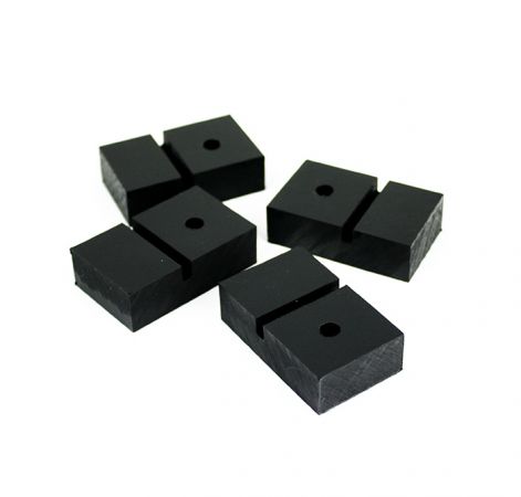 Monteringdelar till sockeln svart plast 4 st, för stenplattor/terass