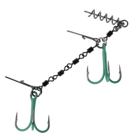 Stingerkoukku Double EVO Stinger Fluo Mikado Jaws