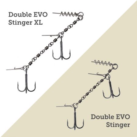 Stingerkrok Jaws Double EVO Stinger, Mikado