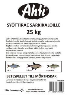 Betespellet till mörtfiskar, Ahti, 25 kg