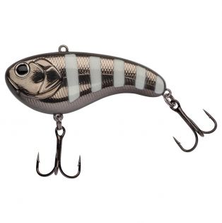 Uistin Berkley Flatt Shad, 50mm, Glowing Zebra