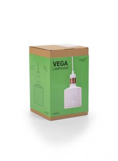 Vega lampskärm med kabel, vit