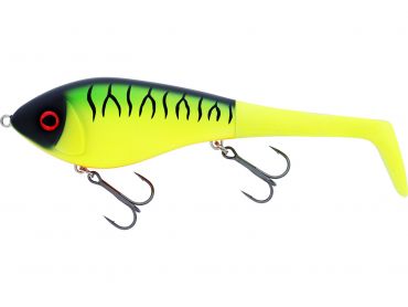 Viehe Swim Tail Suspending (kaksi pyrstöä) 12 cm / 62 g, Firetiger, Westin