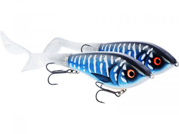 Viehe Swim Tail Suspending (kaksi pyrstöä) 12 cm / 62 g, Lagoon Pike, Westin