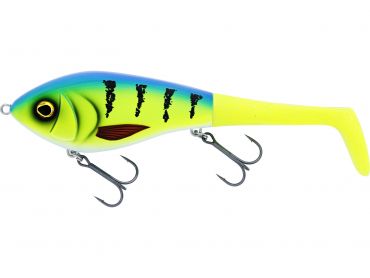 Viehe Swim Tail Suspending (kaksi pyrstöä) 12 cm / 62 g, Striped Bluegrass, Westin