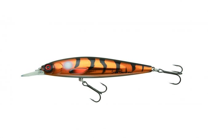 Jerkbait McRumbler Slim 10,5 cm / 17 g, Chrome Copper Burbot, Svartzonker