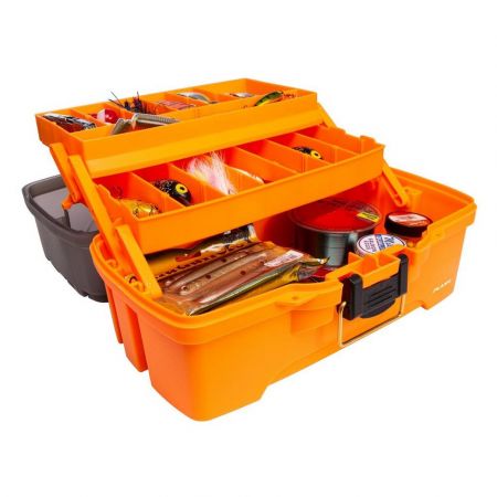 Viehelaatikko Plano Two-Tray Tackle Box, sinivalkoinen