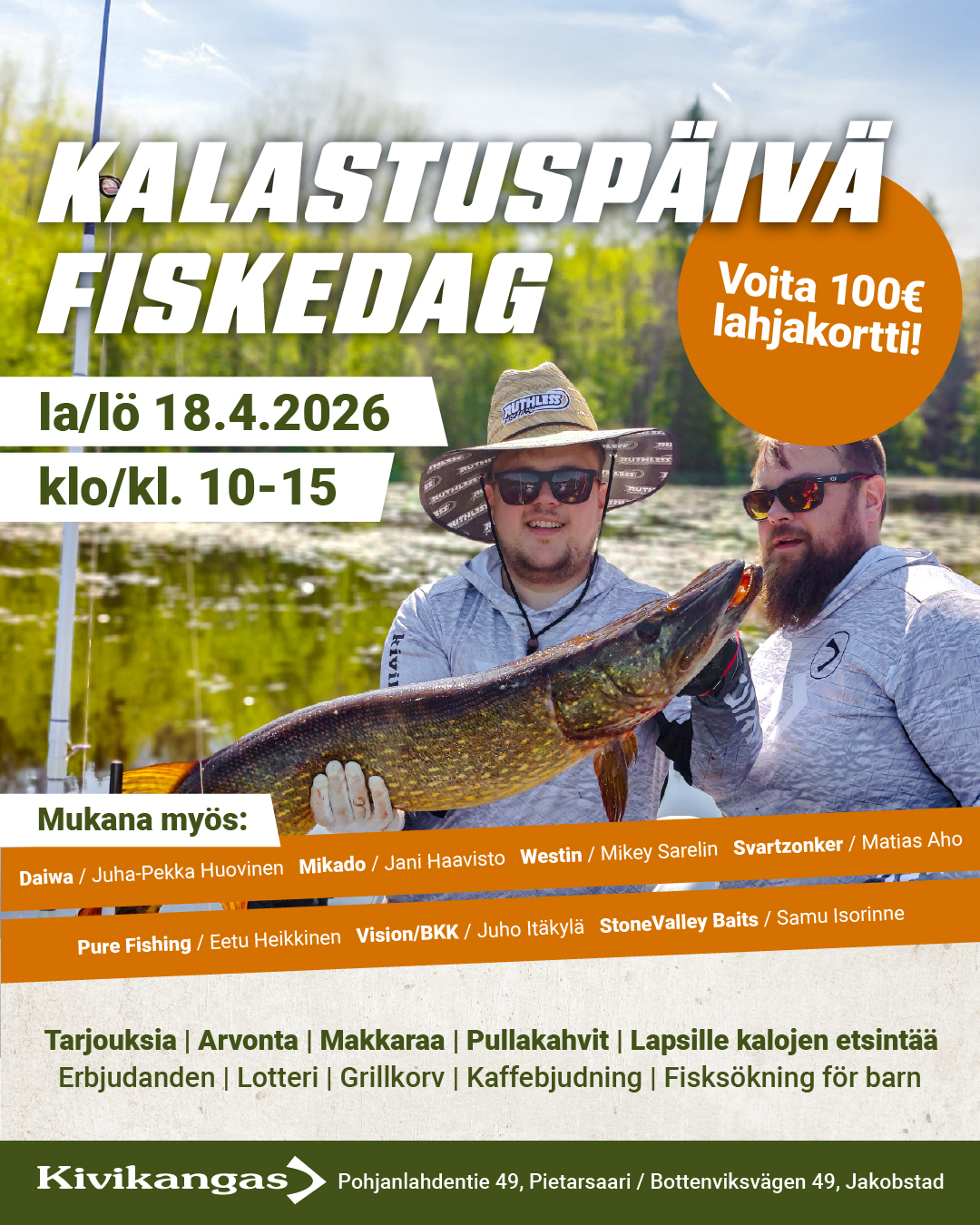 Kivikankaan kalastuspäivä 18.4.2026